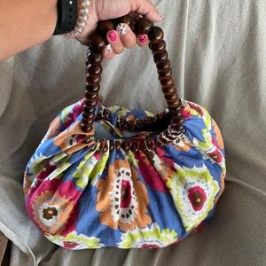 Cute bag with beaded straps